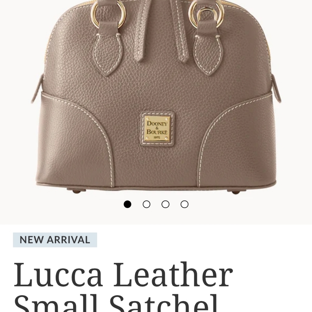 Dooney & Bourke Domed Satchel In Elephant NWT! - Picture 9 of 9